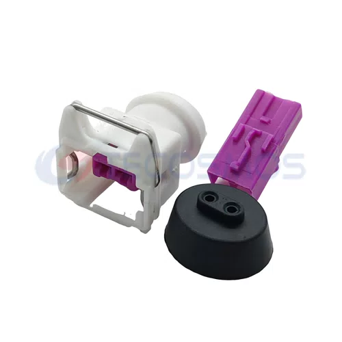 2-Pin Female 144473-8 Waterproof Wire Harness Horn Connector Plug Car Use ABS & Nylon Housing Material Copper... - image 3